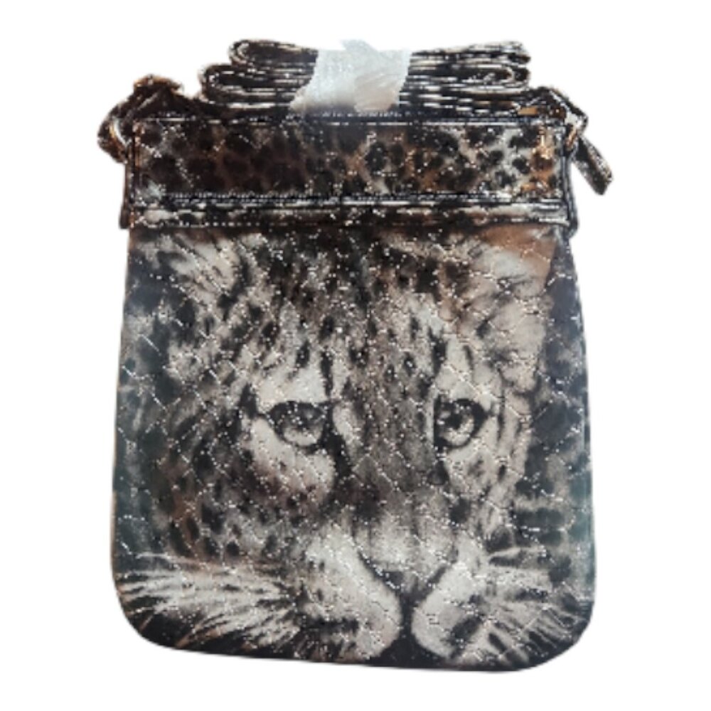 Candies Leopard Print Crossbody Bag